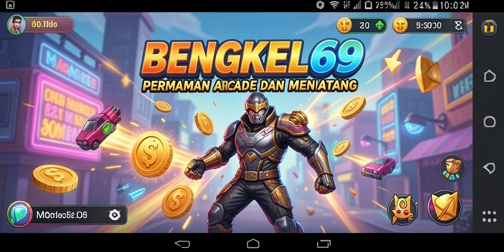 Screenshot gameplay seru dalam BENGKEL69 menampilkan aksi cepat dan tantangan menarik.