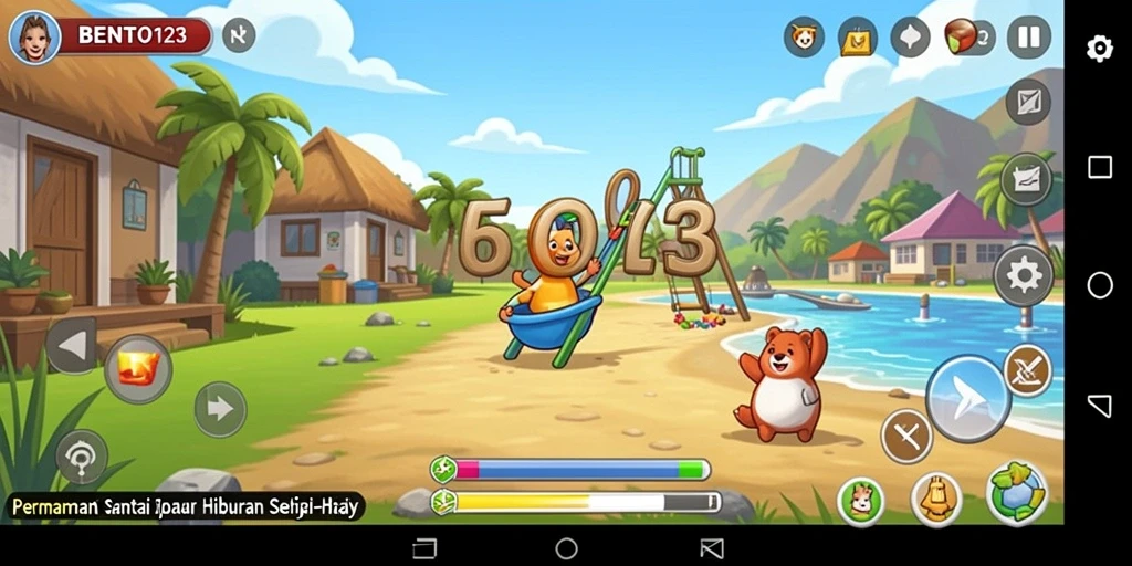 Screenshot BENTO123 menampilkan gameplay yang penuh warna dan menyenangkan.