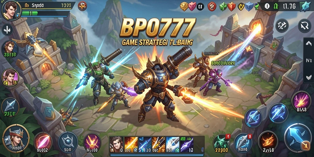 Tampilan gameplay seru dalam BPO777 yang menuntut strategi jitu.