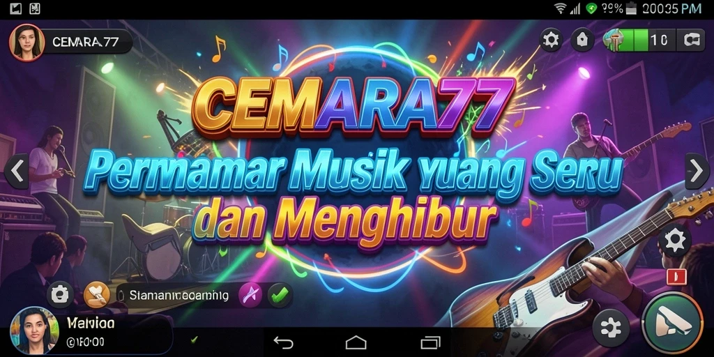 Screenshot CEMARA77 menampilkan pengalaman permainan Musik yang menarik.