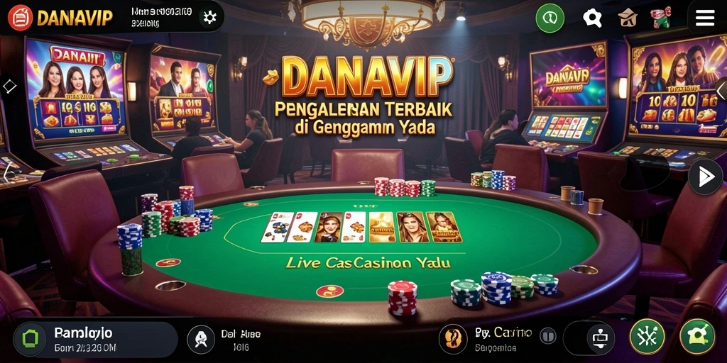 Tangkap momen mendebarkan dalam gameplay Live Casino di DANAVIP.