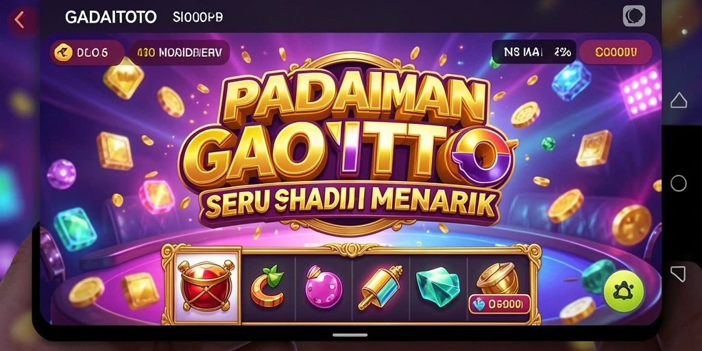 Tampilan menakjubkan dari gameplay GADAITOTO yang penuh warna.