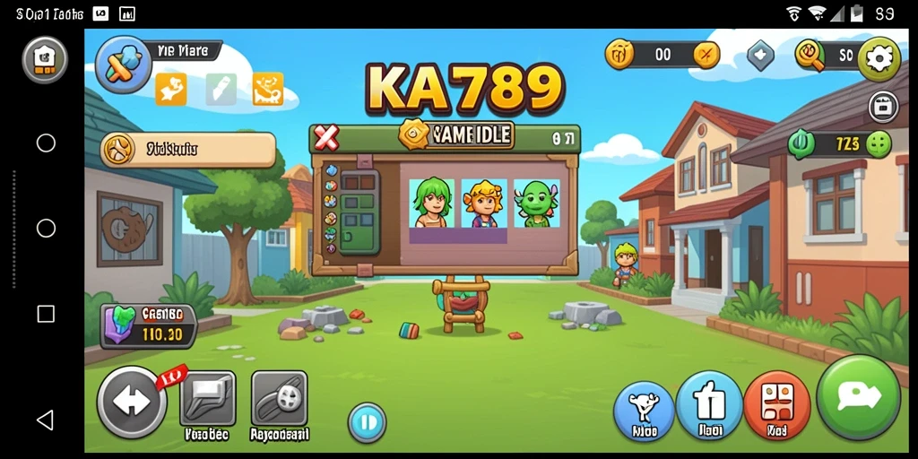 Screenshot KA789 menampilkan gameplay Idle yang menarik dan interaktif.