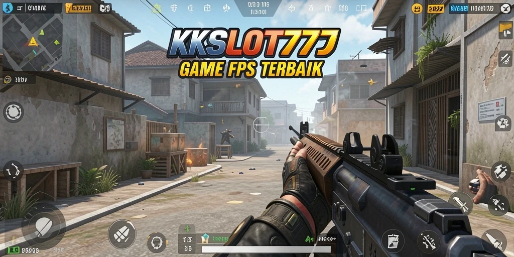 Tangkapan layar utama KKSLOT777 menampilkan aksi pertempuran intens.
