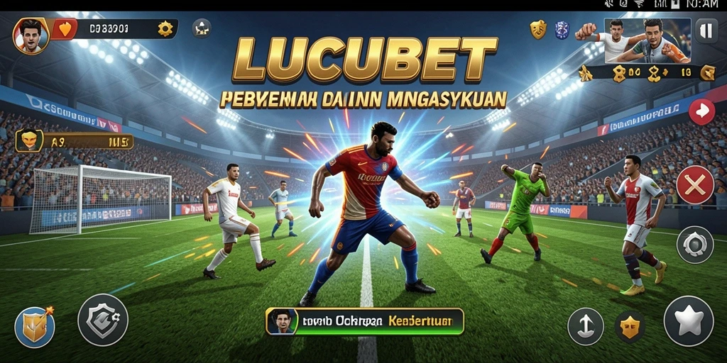 Screenshot utama LUCUBET menampilkan gameplay yang dinamis dan interaktif.