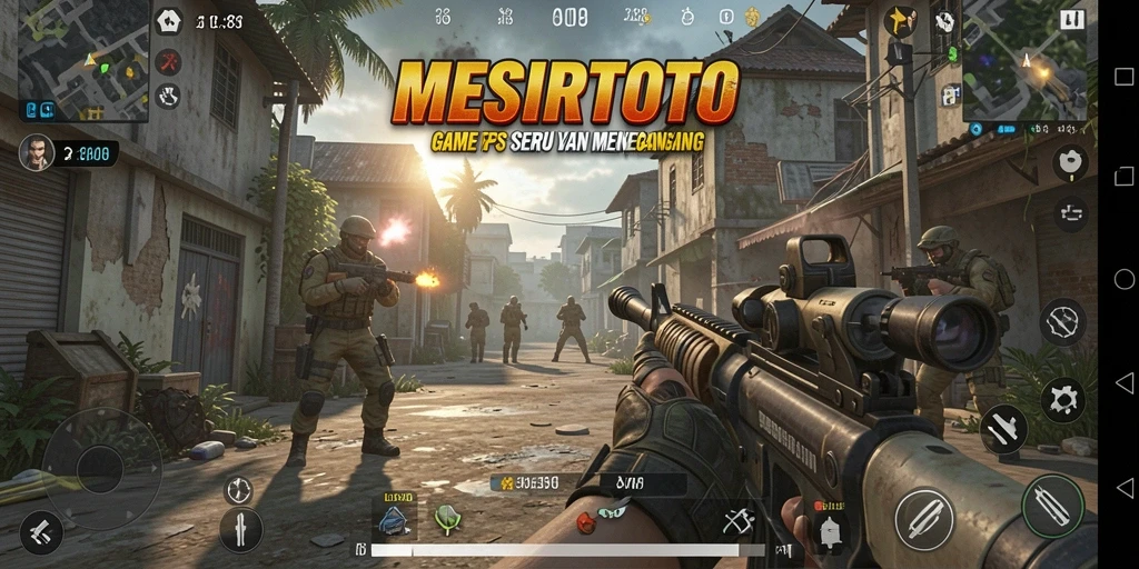 Tampilan gameplay aksi yang mendebarkan di MESIRTOTO.