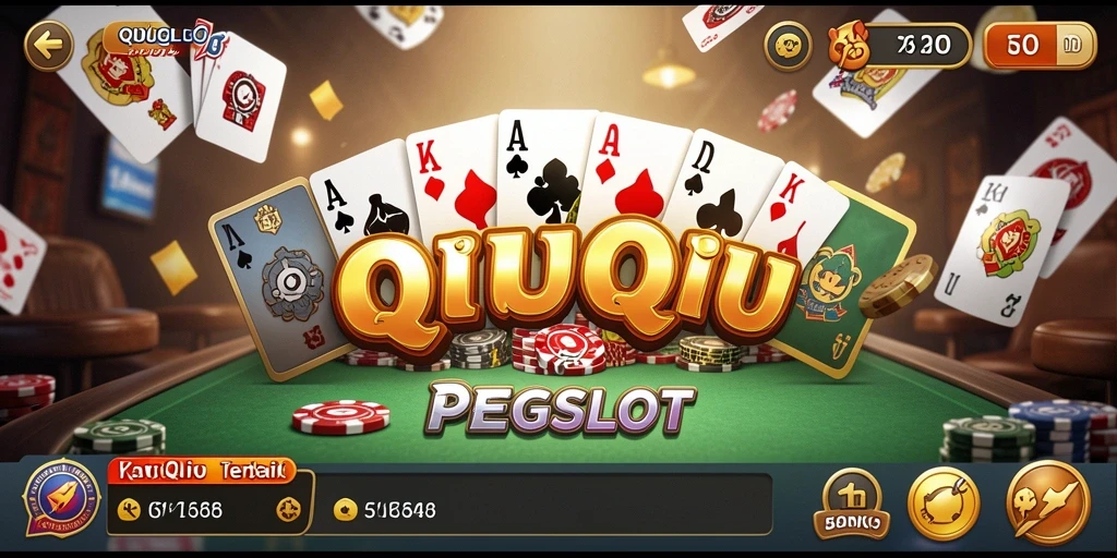 Tampilan antarmuka PESGSLOT yang menarik dengan permainan QiuQiu.