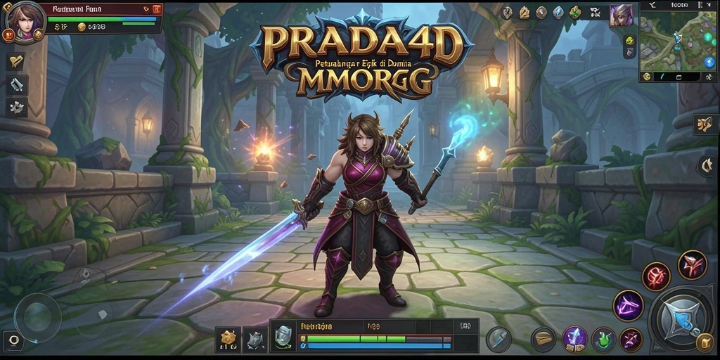 Tampilan utama gameplay PRADA4D yang menggoda para petualang.
